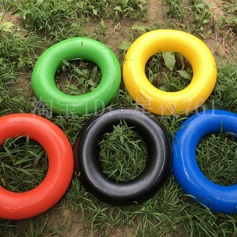 加厚充气橡胶圈成人游泳圈耐磨安全一体成型无接缝儿童泳圈送气筒