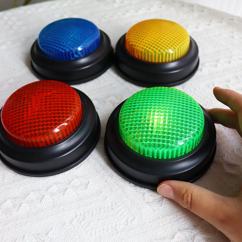 亮灯抢答器知识竞赛无线发声简易儿童课堂比赛教具手按铃按钮电子
