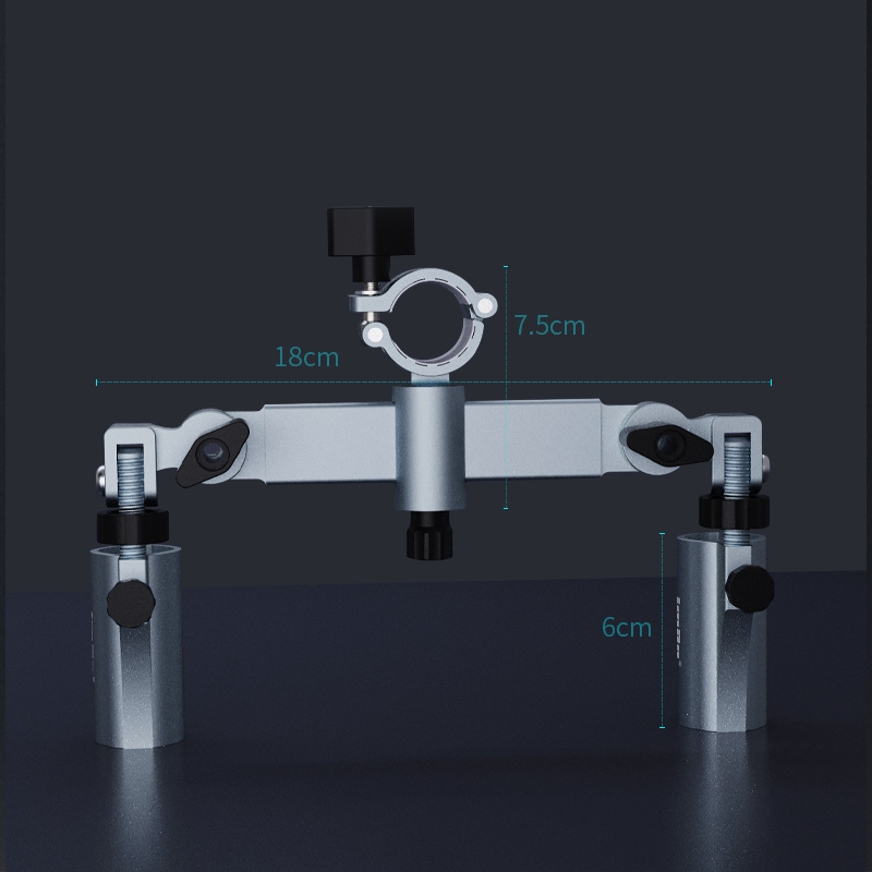 吉马奥骑士欧式通用钓椅双炮台支架吊椅双头炮台钓鱼支架架杆配件