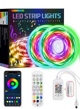 2020年9月新品 LED幻彩蓝牙音乐灯带 12v5050套装 ws2811幻彩灯条