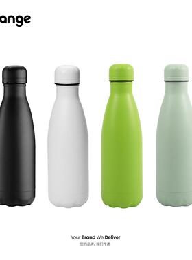 Corange304不锈钢保温杯保龄球瓶身喷塑磨砂商务礼品可定制logo