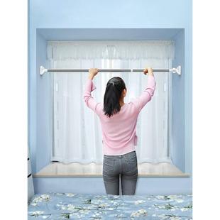 telescopic rod clothes hanging pole shower curtain rod晾衣杆