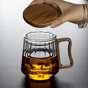 义乌带盖带过滤茶水分离泡茶杯 办公室男女士沏茶杯 大容量绿茶花