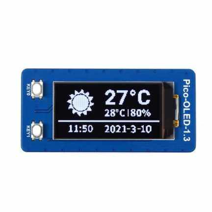 树莓派pico 1.3寸OLED显示屏模块 SH1107 I2C/SPI mini显示器