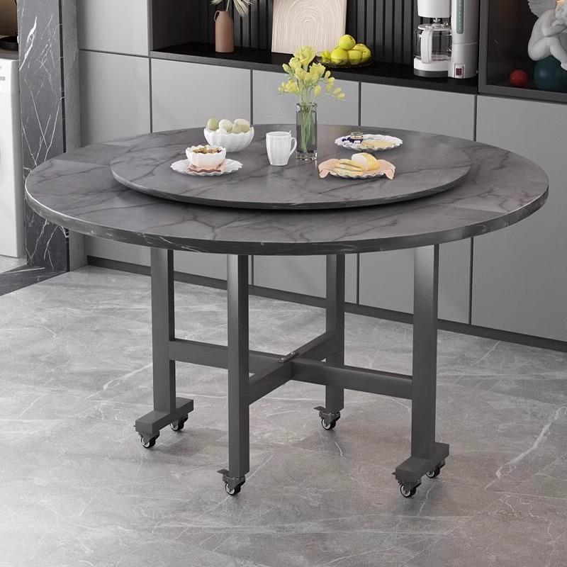 折叠餐桌家用小户型简约吃饭桌子出租房可移动多功能隐形不占空间