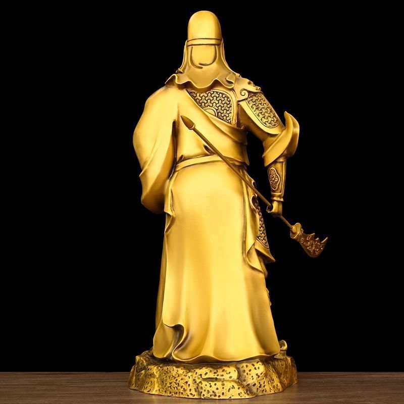 铜关公铜像摆件像大刀关公关二爷武公司开业礼品