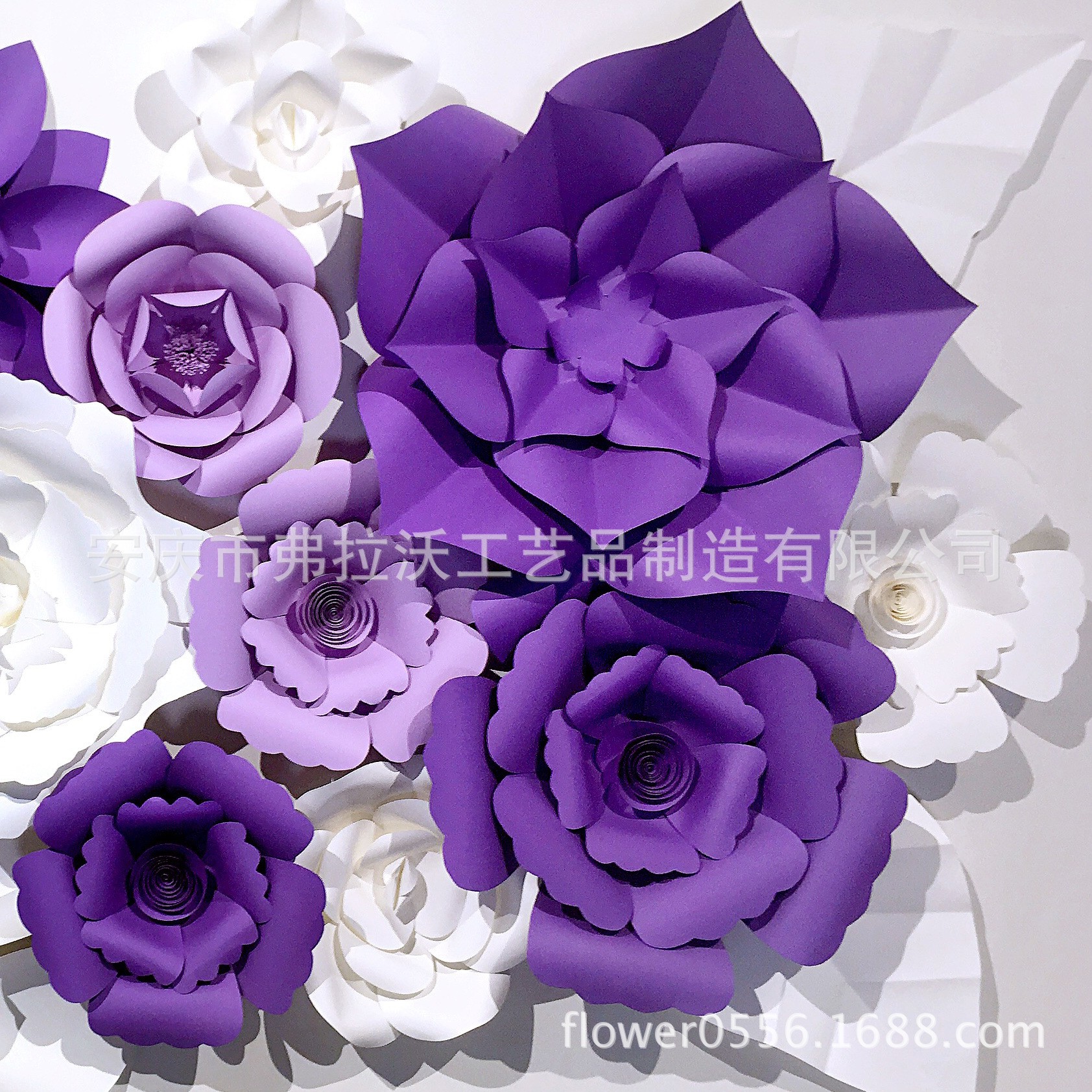 大型纸花橱窗花diy手工婚庆纸花背景布置纸花仿真party纸花