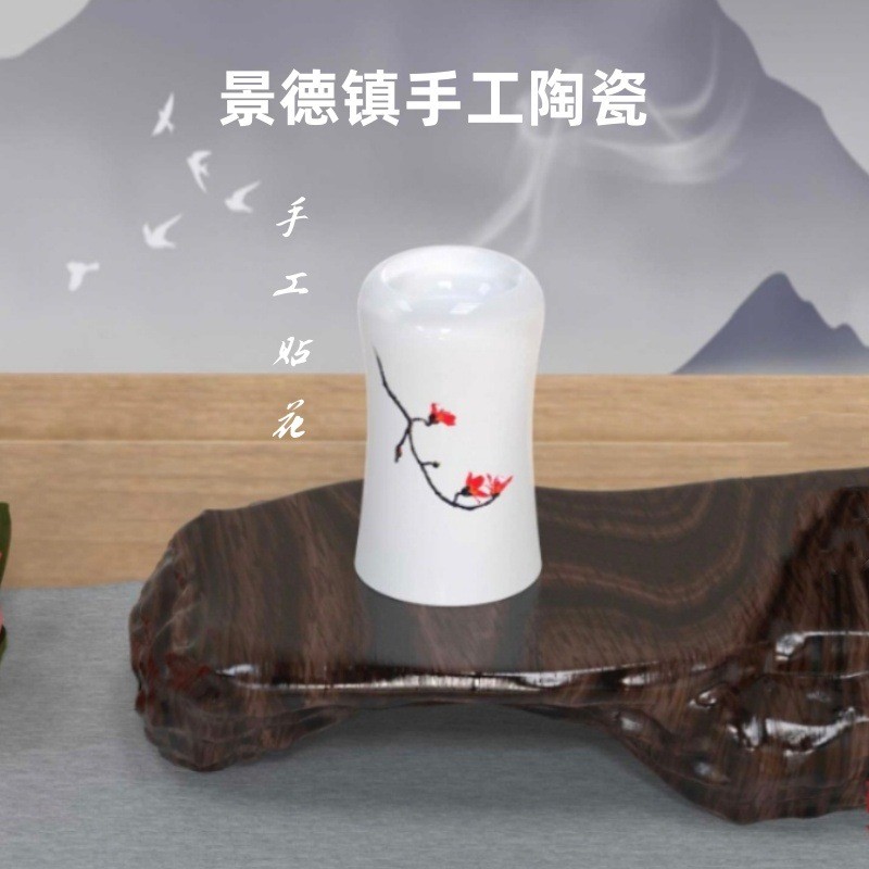 酉圆工坊厂家中国风爆款手持品香炉电子手工陶瓷沉香炉自动鉴香炉