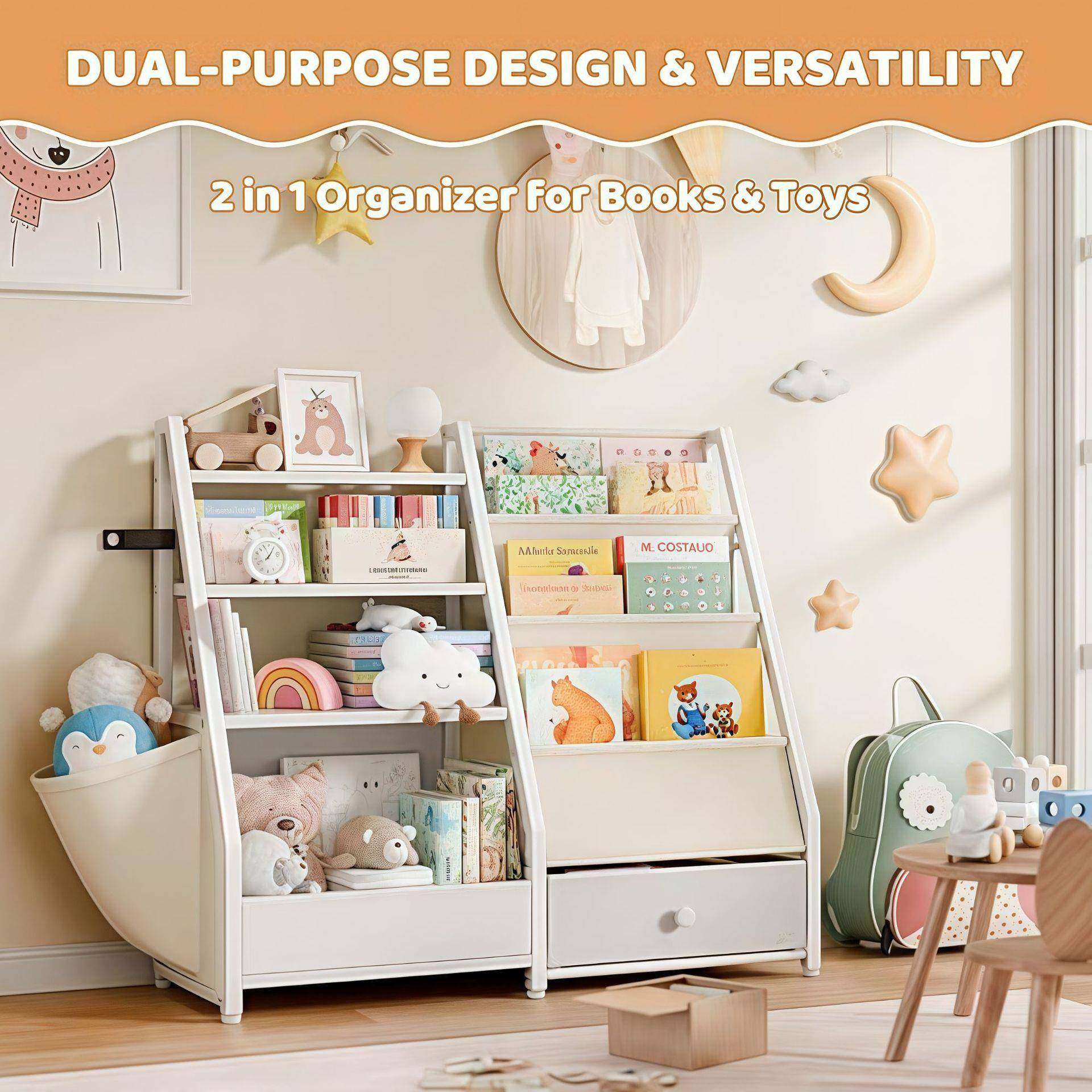 书架落地置物架儿童书柜子家用宝宝绘本铁艺客厅多层玩具收纳储物,住宅家具,儿童书柜,淘宝优惠券,粉丝福利购,淘宝优惠卷