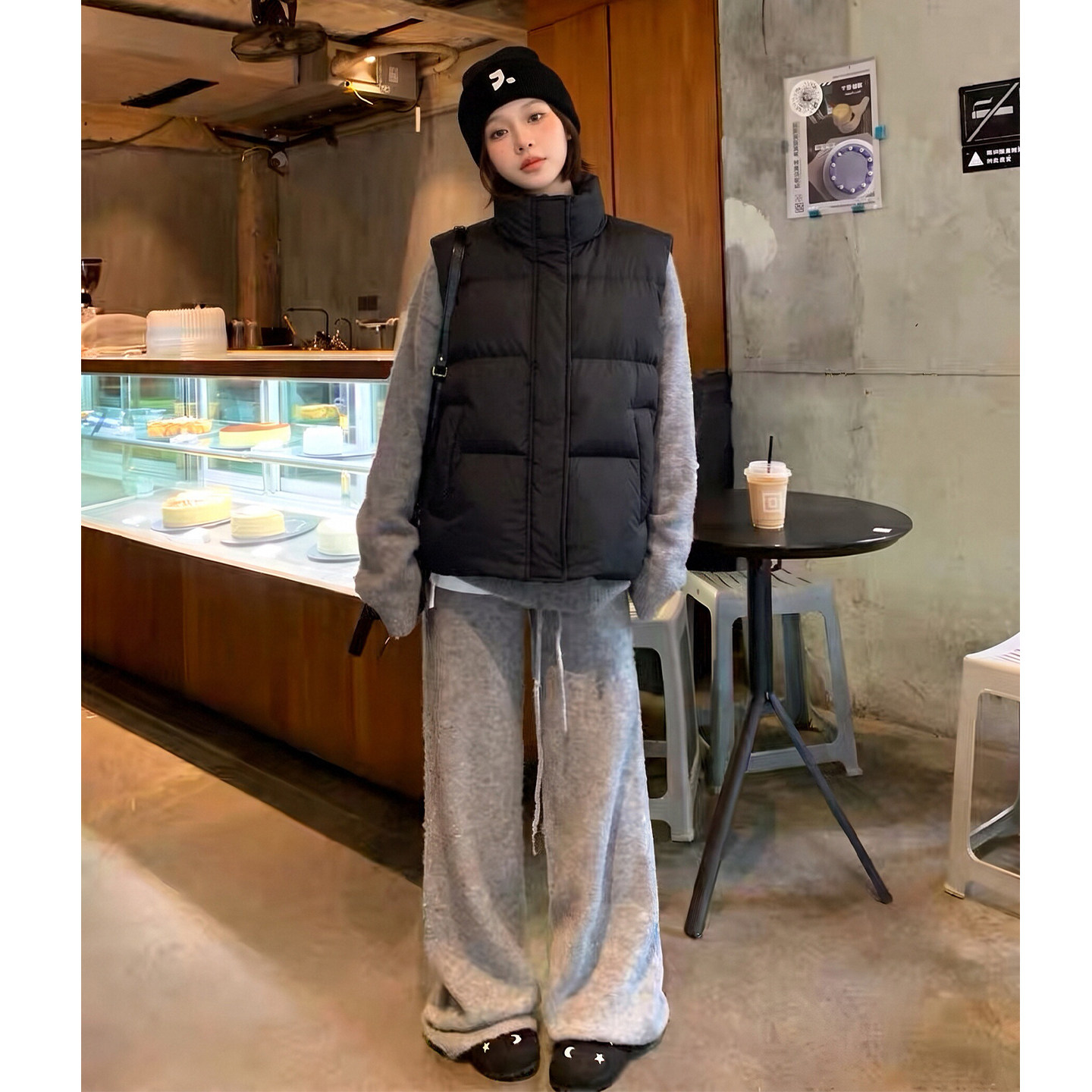 SIYU斯羽 90白鸭绒26秋冬新款黑色休闲马甲显瘦保暖立领羽绒服女