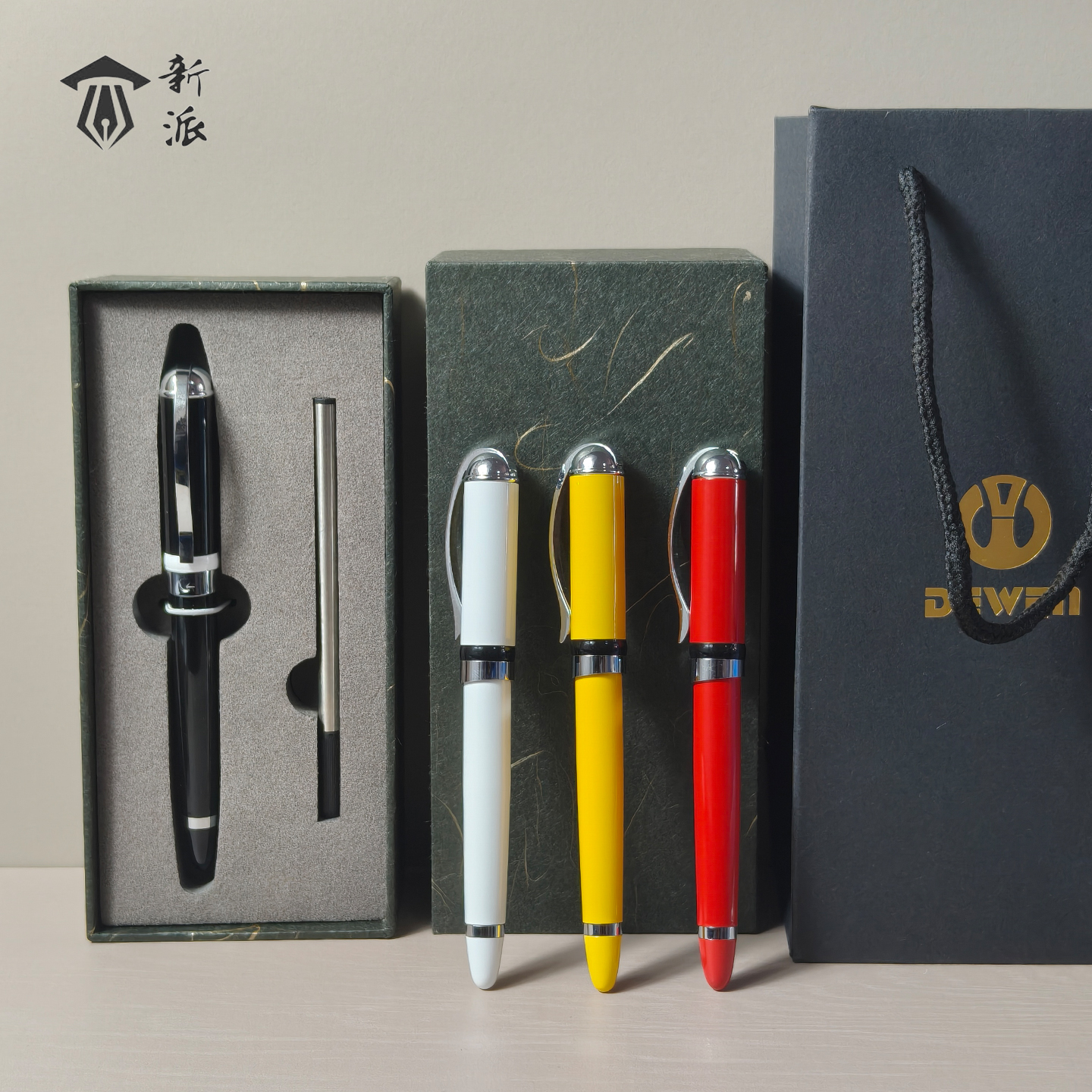 新派C4金属加粗杆高档签字宝珠笔