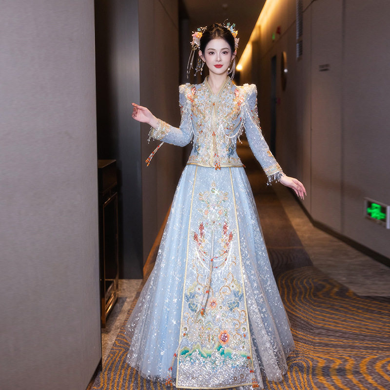 2026新款春夏季高级新娘结婚敬酒显瘦礼服出阁中式嫁衣重工秀禾服