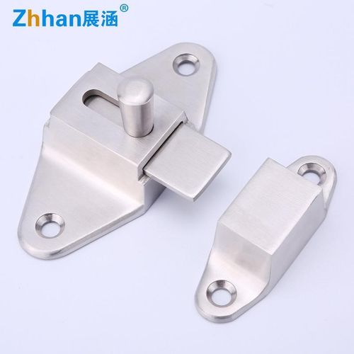 插销锁4插销门栓 不锈钢防盗锁扣门扣30精铸工业级卫生间门锁重型