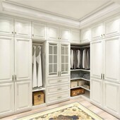 整体开放式 实木衣帽间定制 组合衣柜衣橱定做 美式 格调