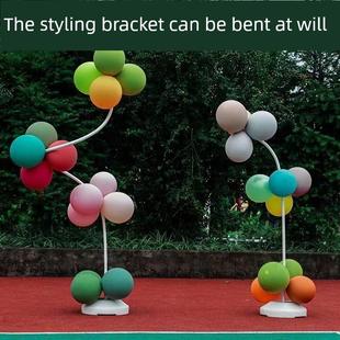 气球拱门半拱门装饰道路指南地板摊位柱形婚礼生日购物中心开业庆