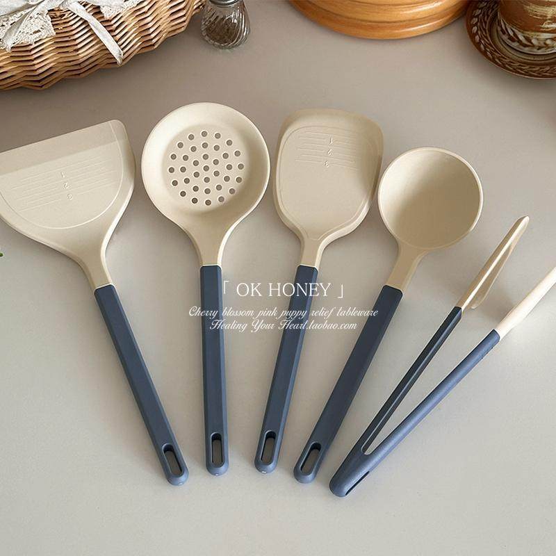 食品级硅胶不粘锅家用厨具套装锅铲汤勺漏勺食品夹烹饪工具套装