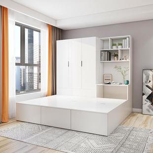 2I定制小户型多功能榻榻米床衣柜书桌一体组合储物床床1.2cm1.5