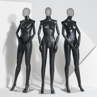 带手包布全身模特道具女服装店女装展示架橱窗人体哑黑假人模特架