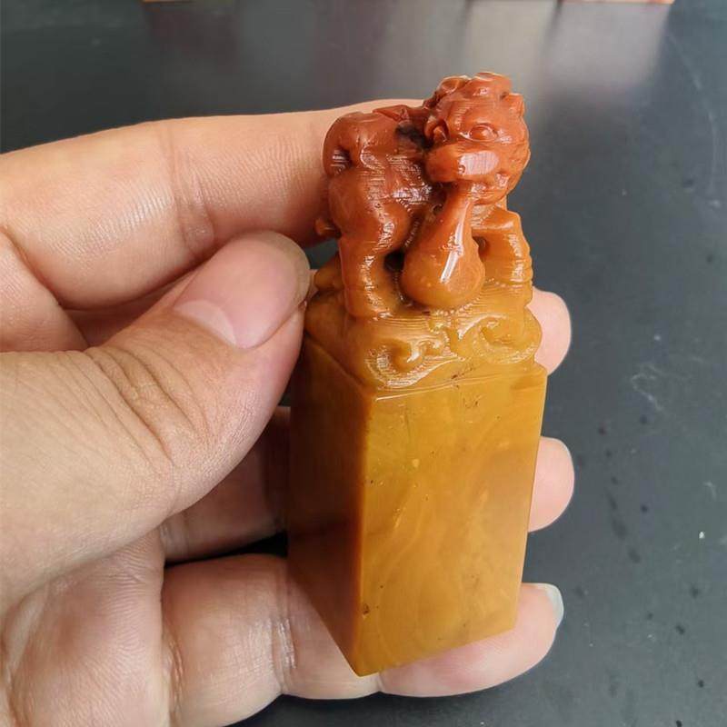 寿山石老挝石雕刻钮头麒麟瑞兽成品书画闲章文创金石篆刻印章收藏,特色手工艺,其他特色工艺品,淘宝优惠券,粉丝福利购,淘宝优惠卷