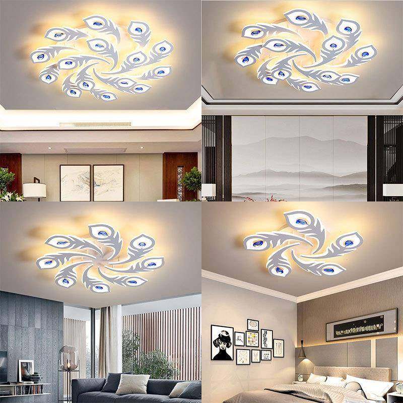凤尾灯网红大气客厅灯简约现代卧室灯亚克力led吸顶灯创意智能灯,清洗/食品/商业设备,风口/风叶/风机配件,淘宝优惠券,粉丝福利购,淘宝优惠卷