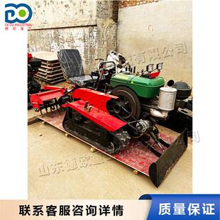 驾驶式四轮履带旋耕机农用水旱两用耕地微耕机microcultivator