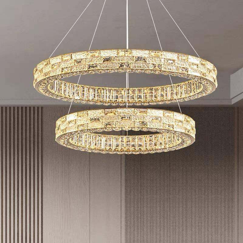 奢水晶吊灯客厅餐厅别墅样板房高端大气创意圆环设计师新款灯具,清洗/食品/商业设备,风口/风叶/风机配件,淘宝优惠券,粉丝福利购,淘宝优惠卷
