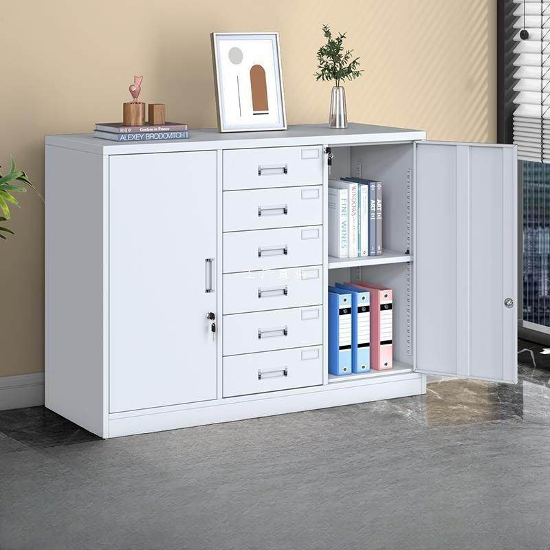 宽中六矮柜铁皮文件柜办公室资料档案柜带锁抽屉储物柜家用收纳柜,金属材料及制品,金属加工件/五金加工件,淘宝优惠券,粉丝福利购,淘宝优惠卷