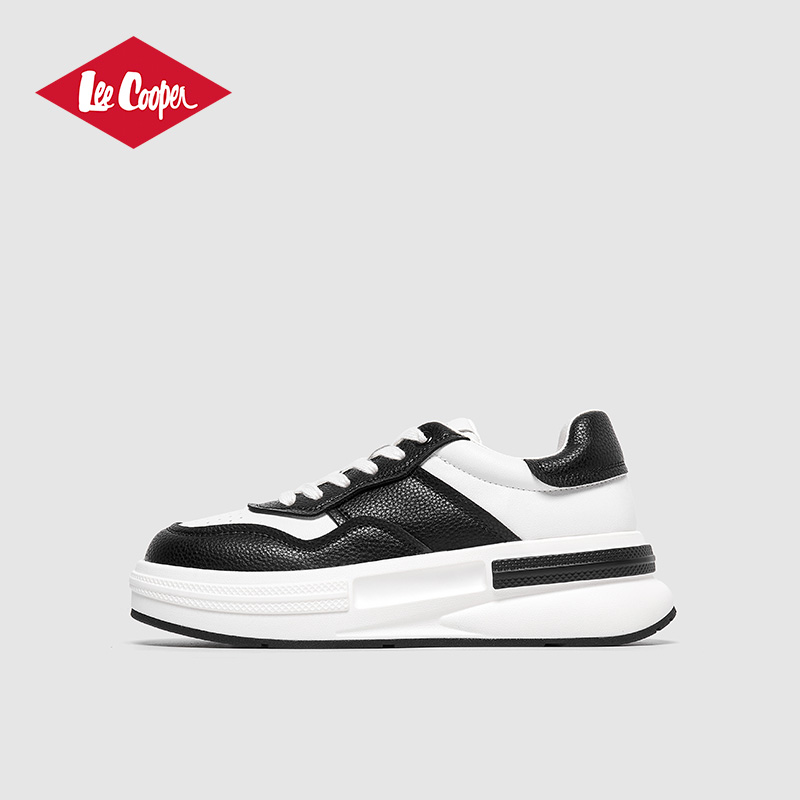 Lee Cooper2025秋季新款板鞋女运动休闲拼色百搭低帮黑白熊猫女鞋