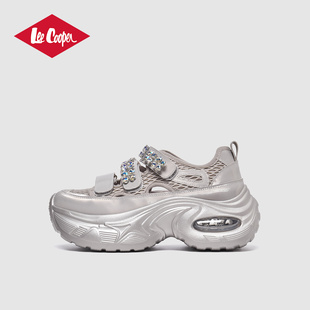 2025新款 夏季 气垫增高女鞋 Lee 潮流休闲鞋 女款 时尚 Cooper厚底凉鞋