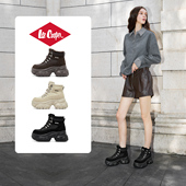 孟子义同款 时尚 系列 LeeCooper 马丁靴女2025新款 冬季 保暖棉鞋