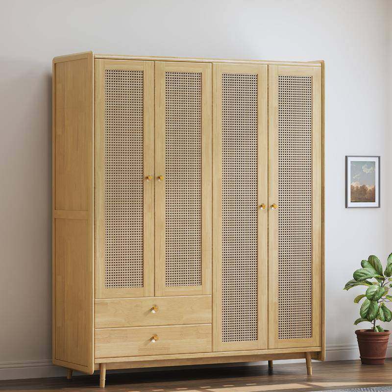 日式简约收纳大衣橱北欧藤编实木原木衣柜小户型家用卧室复古衣柜,自行车/骑行装备/零配件,更多零件/配件,淘宝优惠券,粉丝福利购,淘宝优惠卷