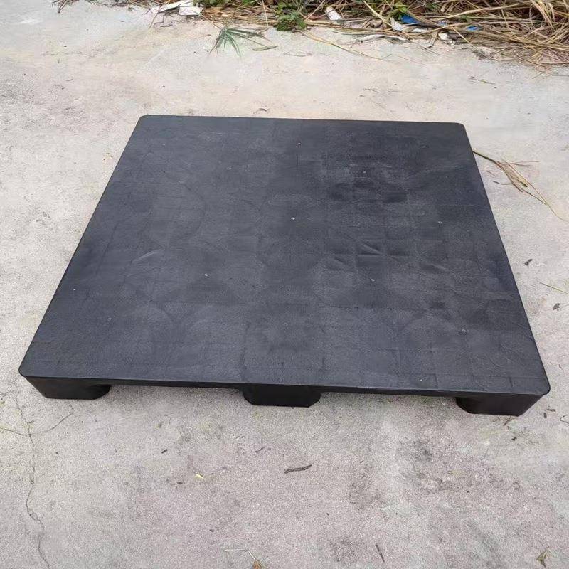 东莞托盘厂家供应深圳电子厂仓库货架塑料卡板全新黑色PP叉车栈板