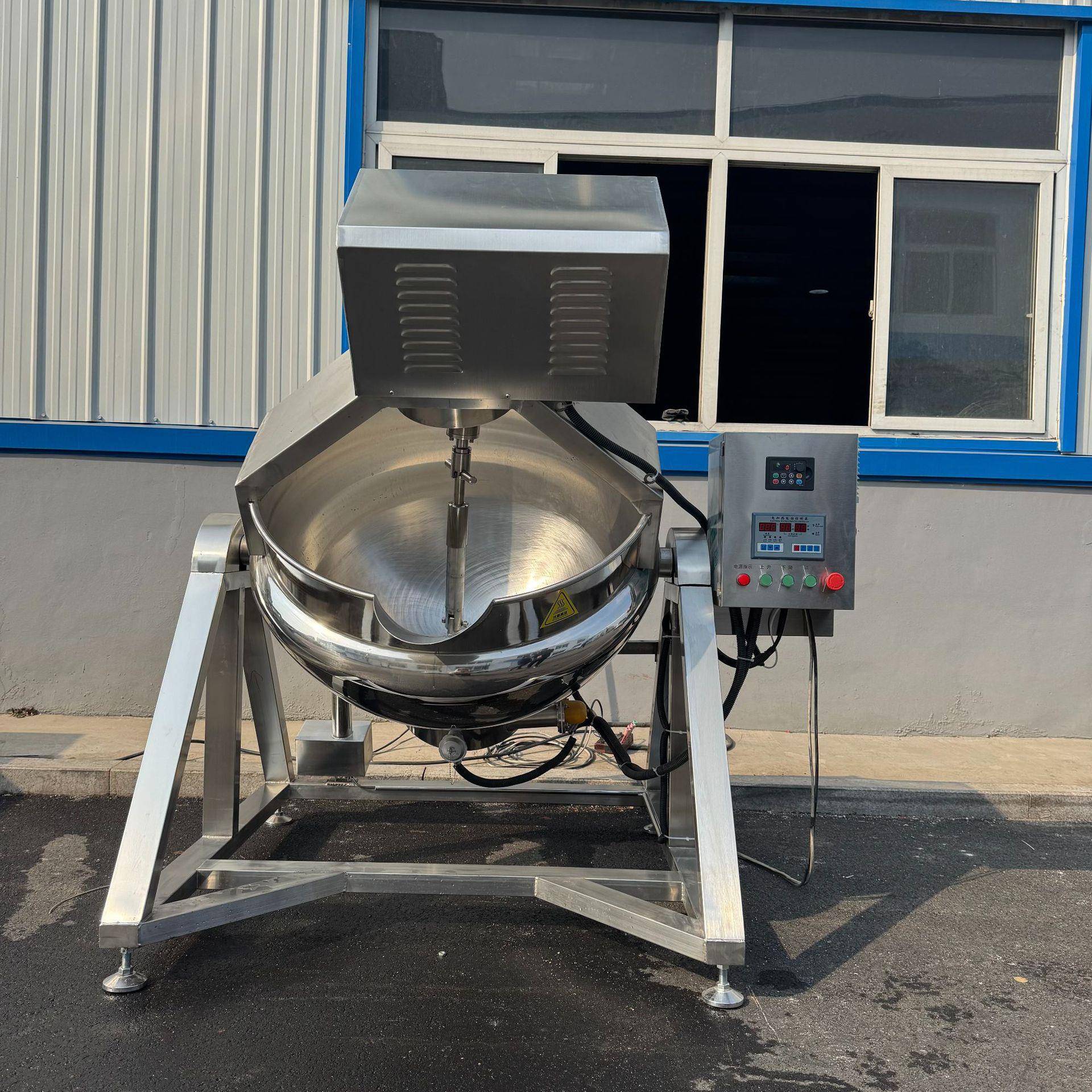 自动出料半自动行星炒锅炒面粉锅炒酱料太妃糖雪花酥炒锅