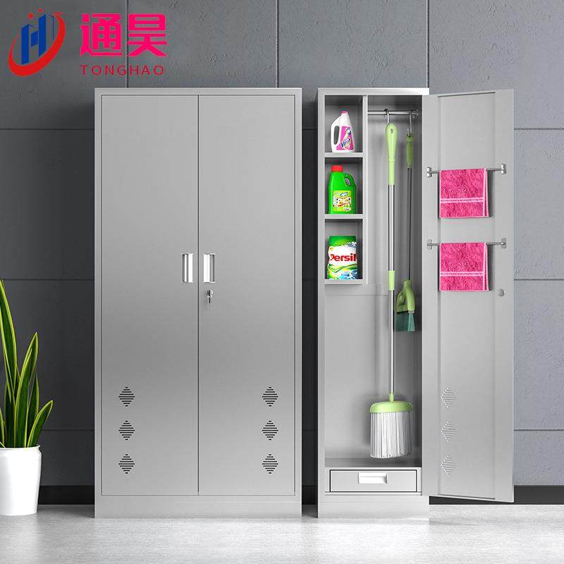 不锈钢清洁柜卫生柜单双门阳台杂物储物柜工厂拖把收纳保洁仪器柜,商业/办公家具,办公储物柜,淘宝优惠券,粉丝福利购,淘宝优惠卷