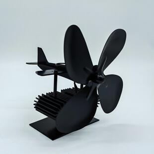 2023新款壁炉风扇燃木炉子热动力空气循环风扇温差发电飞机风扇