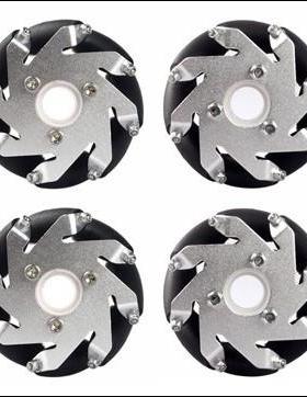 一套60mm铝万向轮麦克纳姆轮（2左2右）14144