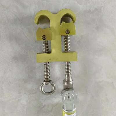 ZF011614斜角型带电作业引线水平锁杆线夹拆装双头猴头锁杆线夹