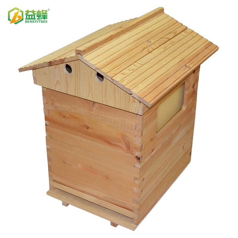 厂家直供亚马逊热卖自流蜜蜂箱中蜂意蜂塑料自流蜜巢框巢础蜂箱
