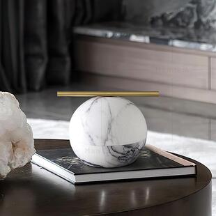 极简新中式创意天然大理石云储物罐样板间售楼处酒店大厅装饰摆件