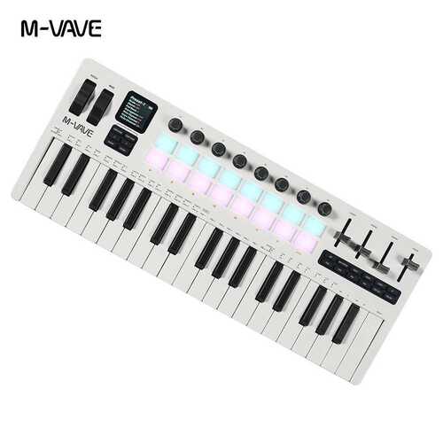 37键MIDI键盘合成器内置音源现场演奏移动便携制作电音编曲可充电