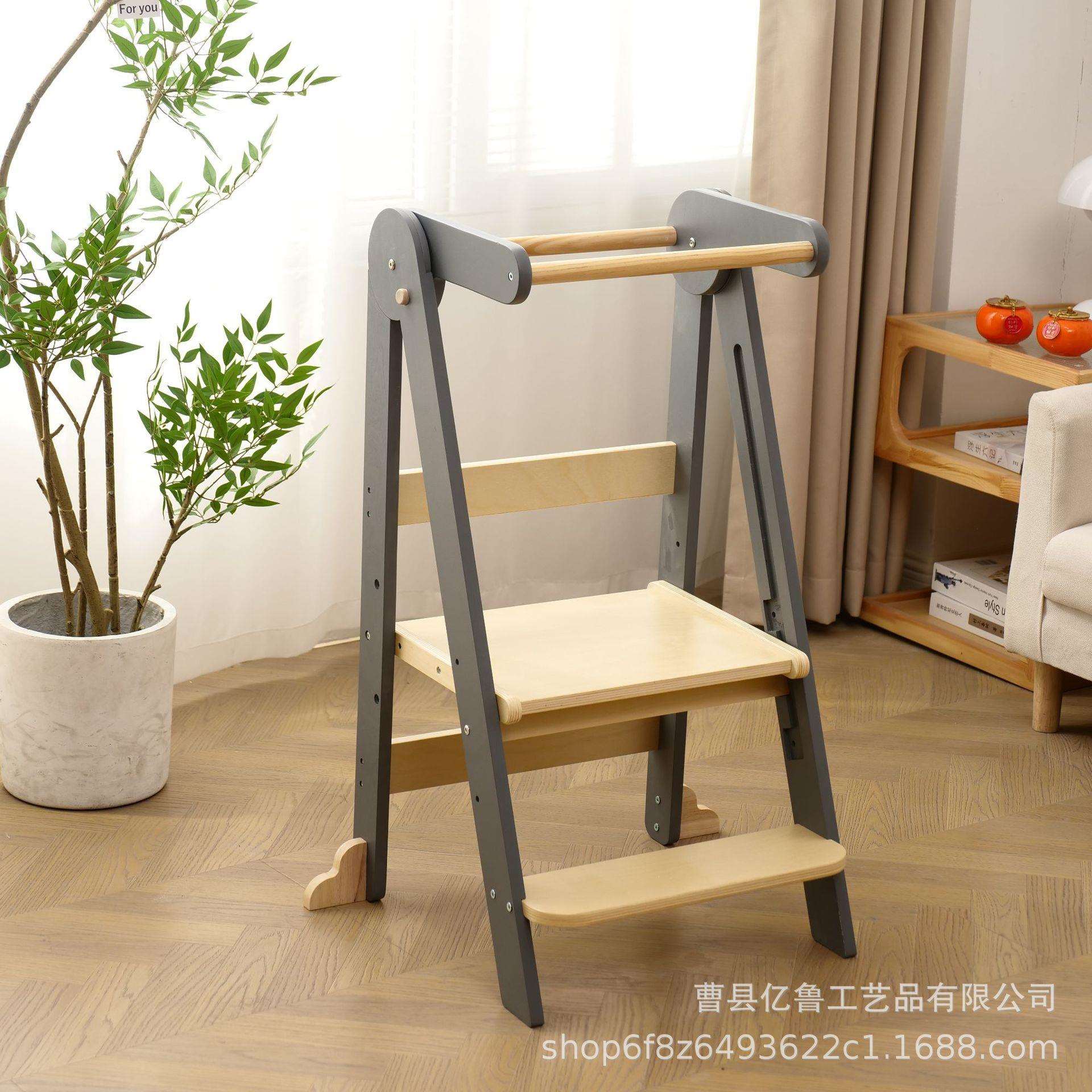 儿童凳子家用实木宝宝洗手梯洗漱凳幼儿台阶凳多用途步梯室内梯凳