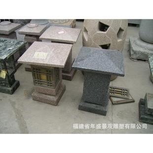 厂家现货户外石灯 公园庭院草坪石头地灯 园林大理石小灯笼