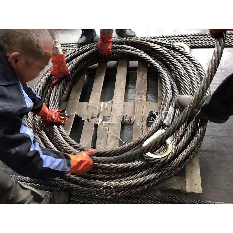 工程机械钢丝绳 抓斗钢丝绳32MM,16.5米,套环马眼压制