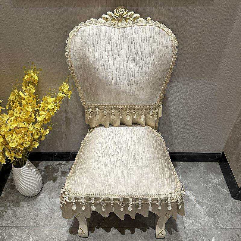 欧式茶餐桌椅垫套装四季通用防滑可拆洗高档轻奢家用椅子坐垫陵澈