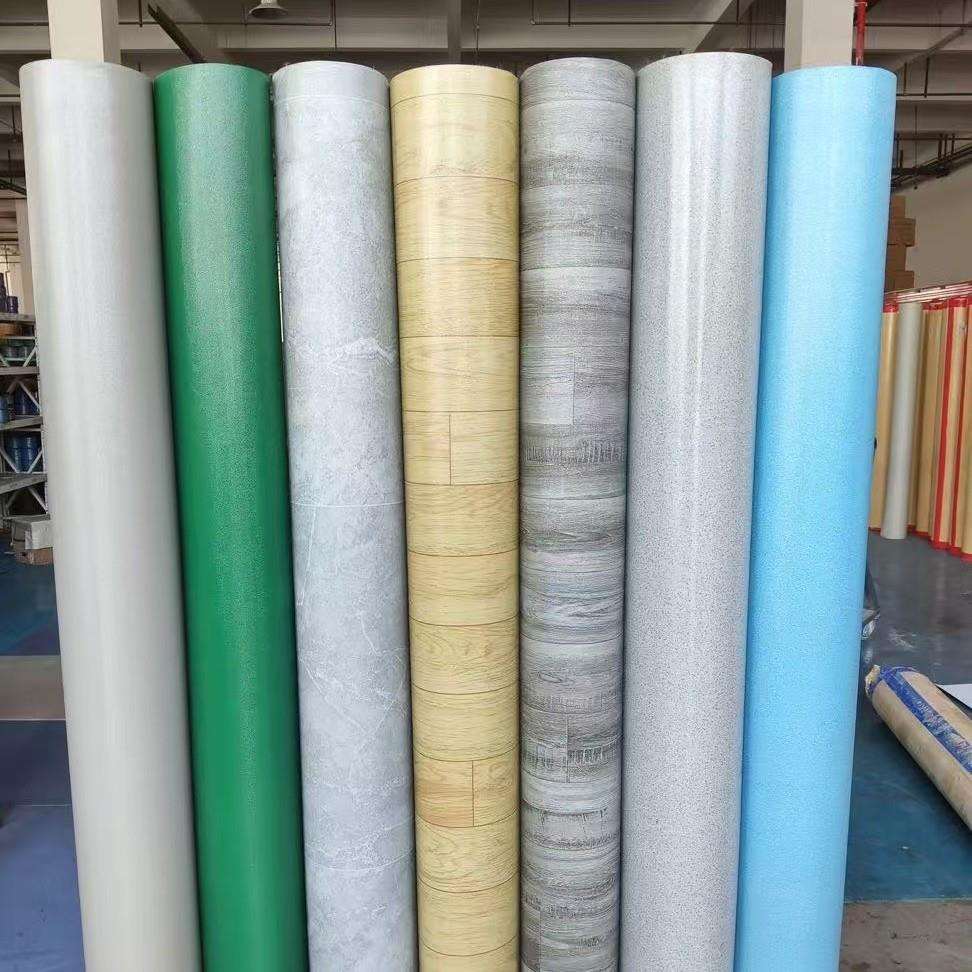 pvc工程革地板革工地办公加厚耐磨防水防滑家用店铺用塑胶卷材