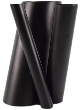 哑光黑色铁艺艺术l摆件花器轻奢桌面装饰花电视柜卧室飘窗玄关拜