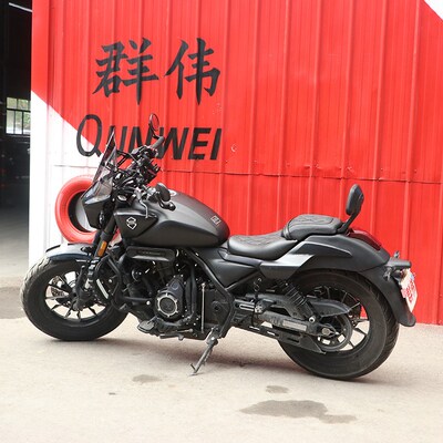 适用隆鑫无极CU525前挡风板装饰小挡风玻璃导流罩护胸板风挡改装