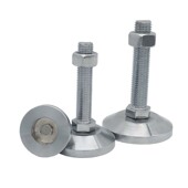 实心碳钢脚杯重型地脚m16m14m20可调节固定机械支撑金属脚杯