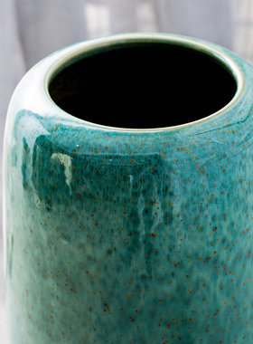 水培花器土陶复古插花装饰花瓶子大号落地干燥花花瓶土罐陶艺粗陶