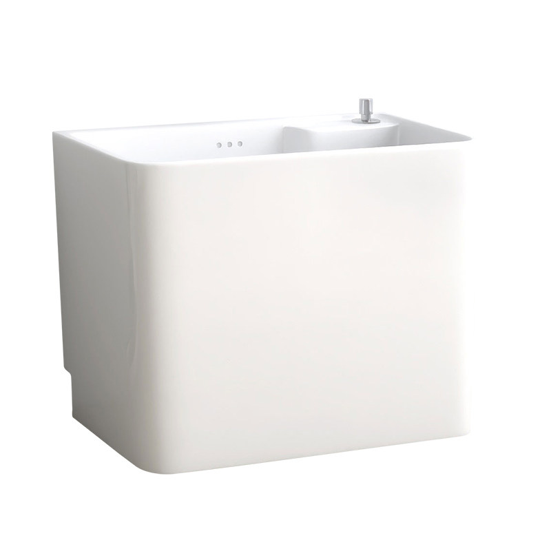 阳台陶瓷洗拖把槽池卫生间地盆窄长拖布池落地式家用小号墩布池盆